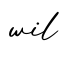 单词wil书写