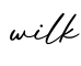 单词wilk书写