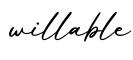 单词willable书写