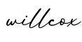 单词willcox书写