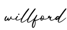 单词willford书写