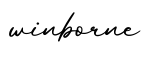 单词winborne书写