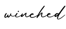 单词winched书写