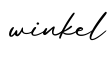 单词winkel书写