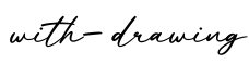 单词with-drawing书写