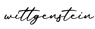 单词wittgenstein书写