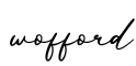 单词wofford书写