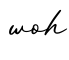 单词woh书写