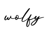 单词wolfy书写