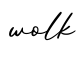 单词wolk书写