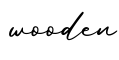 单词wooden书写