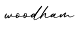 单词woodham书写