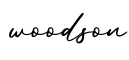 单词woodson书写