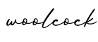 单词woolcock书写