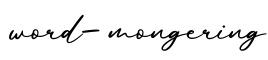 单词word-mongering书写