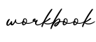 单词workbook书写