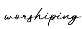 单词worshiping书写