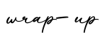 单词wrap-up书写