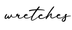 单词wretches书写