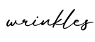 单词wrinkles书写