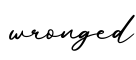 单词wronged书写