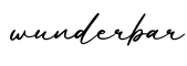 单词wunderbar书写
