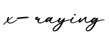 单词x-raying书写