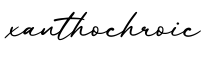 单词xanthochroic书写