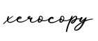 单词xerocopy书写