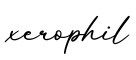 单词xerophil书写
