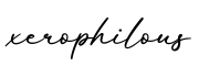 单词xerophilous书写