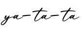 单词ya-ta-ta书写