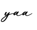 单词yaa书写