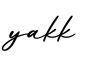 单词yakk书写