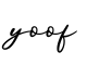 单词yoof书写