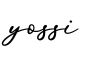 单词yossi书写