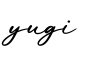 单词yugi书写