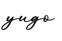 单词yugo书写