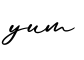 单词yum书写