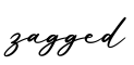 单词zagged书写