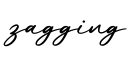 单词zagging书写