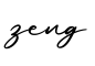 单词zeng书写