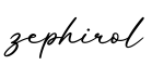 单词zephirol书写