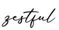 单词zestful书写