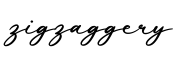 单词zigzaggery书写