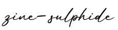 单词zine-sulphide书写
