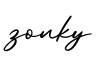 单词zonky书写