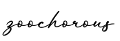 单词zoochorous书写